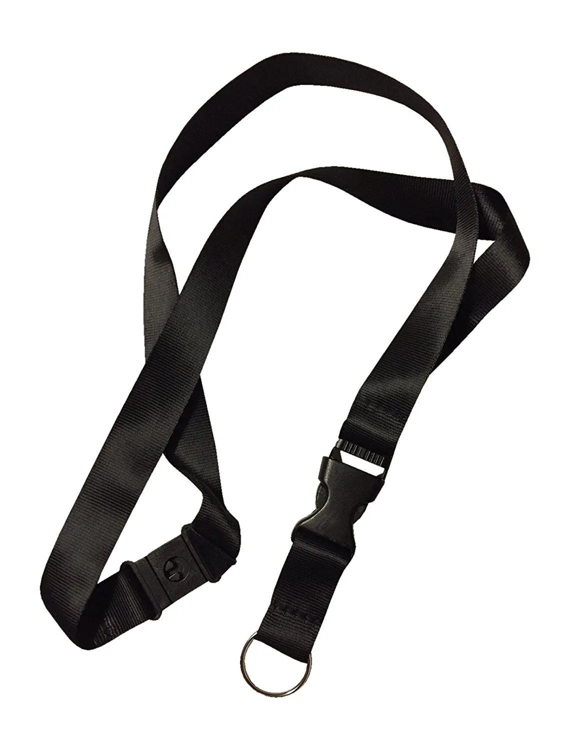 1 LR black anti choke lanyard with retractable badge reel for ID badges and proximity cardsLR