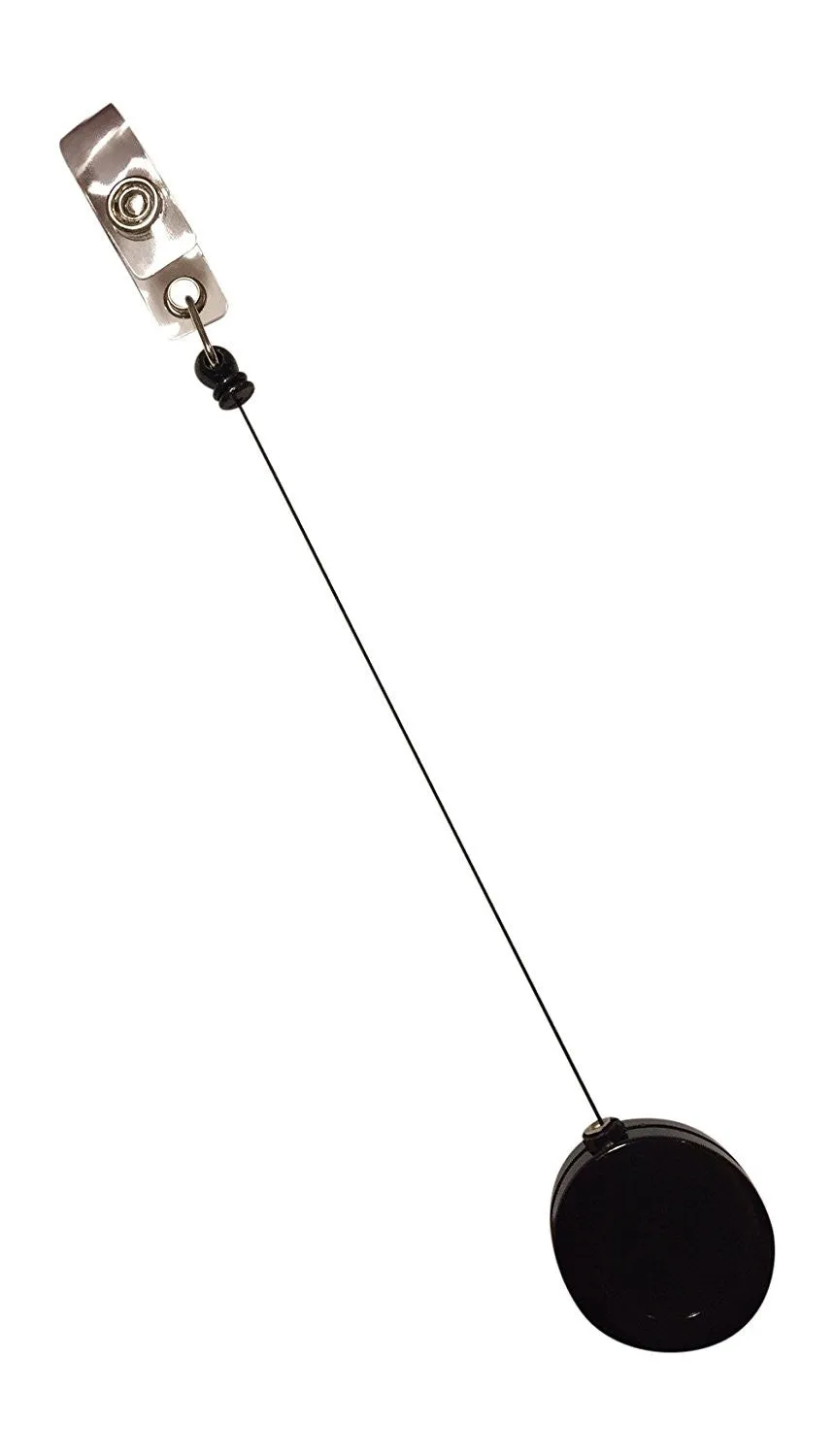 1 LR black anti choke lanyard with retractable badge reel for ID badges and proximity cardsLR