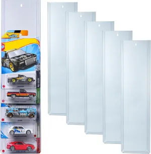 10 Pcs Diecast Display Case for Hot-Wheels Match-Box,Toy Car Storage Organizer,Compatible with Hot-Wheels Match-Box Packaged Cars,Packaged Cars Display Wall Mount (10psc)