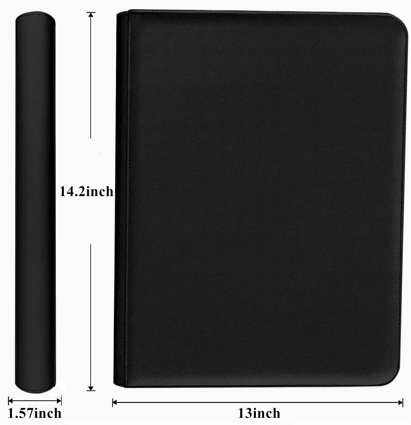 12 Pocket Card Binder, 720 Pockets PU Leather Zipper Trading Card Collection Album, Side-Loading Card Storage Folders for MTG, TCG, Game/Sport Crads