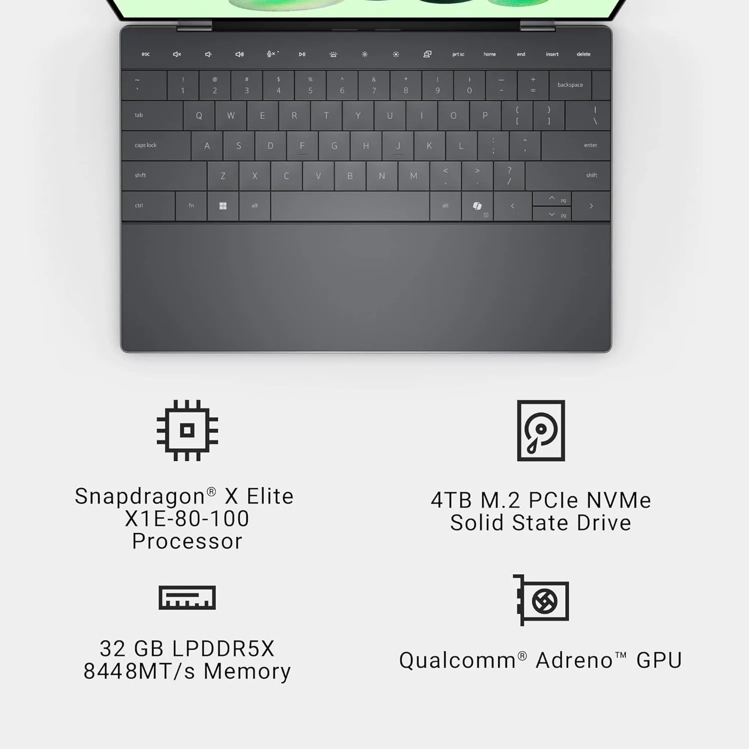 2025 Dell XPS 13 9345 Laptop, Copilot  AI PC (13.4" FHD  120Hz, Qualcomm 12-Core Snapdragon X Elite, 32GB 8848MT/s RAM, 4TB SSD), Thin & Light, 27 Hours Battery Life, IR Webcam, Wi-Fi 7, Win 11 Pro