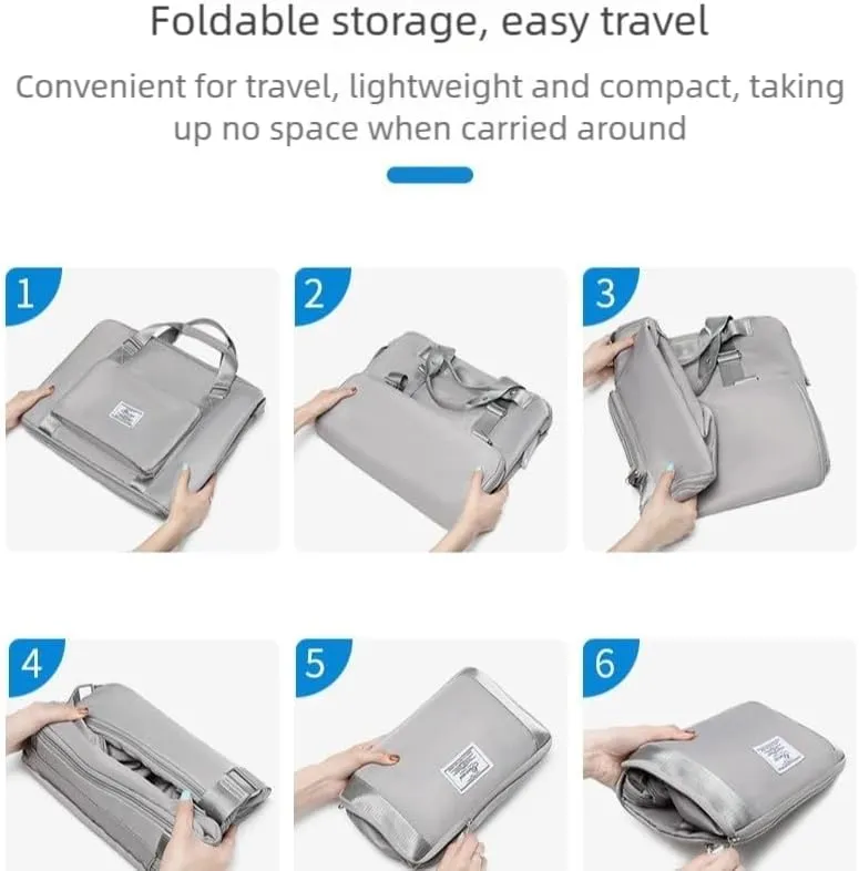2025 new travel bag, sports and fitness, large-capacity expandable folding bag for production (Cherry blossom pink)