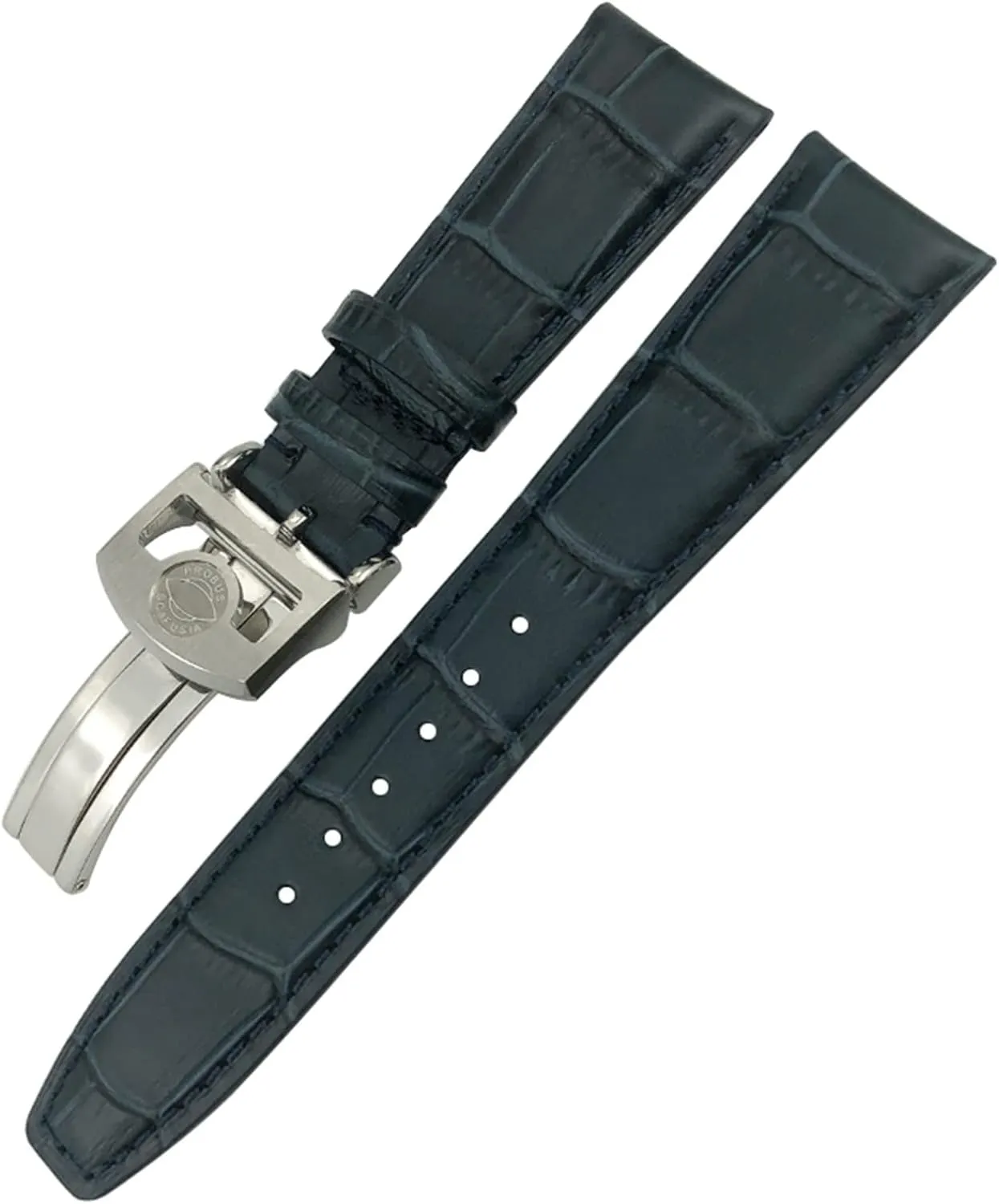 20mm 21mm 22mm Cowhide Watchband for IWC Portuguese Portofino Pilot Genuine Leather Watch Strap Spherical Buckle
