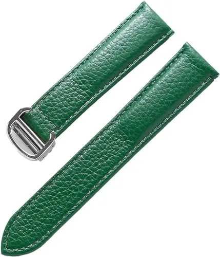 20mm 22mm 23mm Watch Band for Cartier Tank Solo Men Lady Deployant Clasp Watch Strap Genuine Leather Soft Watch Bracelet Belt