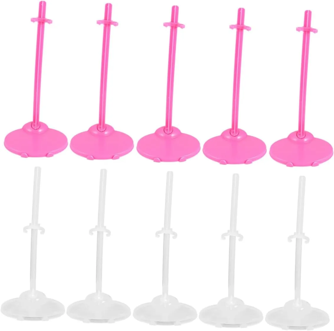 20pcs Doll Support Frame Transparent Doll Stand Holders for Boy Girl Fixed Support Accessories for Creative