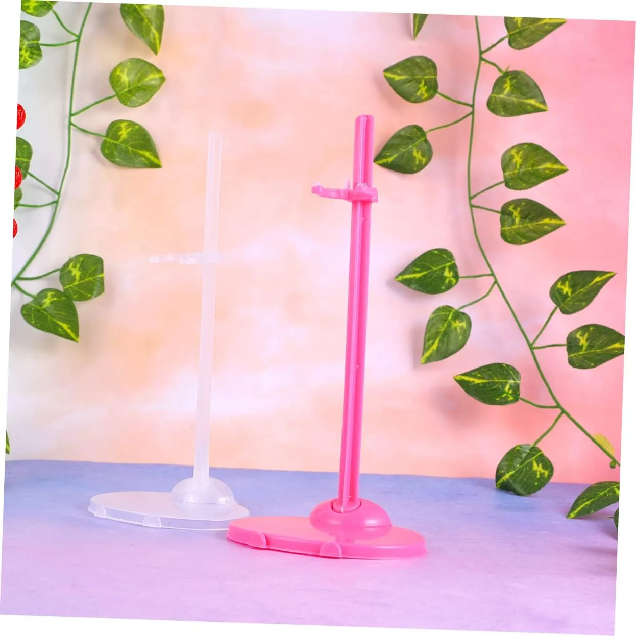 20pcs Doll Support Frame Transparent Doll Stand Holders for Boy Girl Fixed Support Accessories for Creative