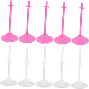 20pcs Doll Support Frame Transparent Doll Stand Holders for Boy Girl Fixed Support Accessories for Creative