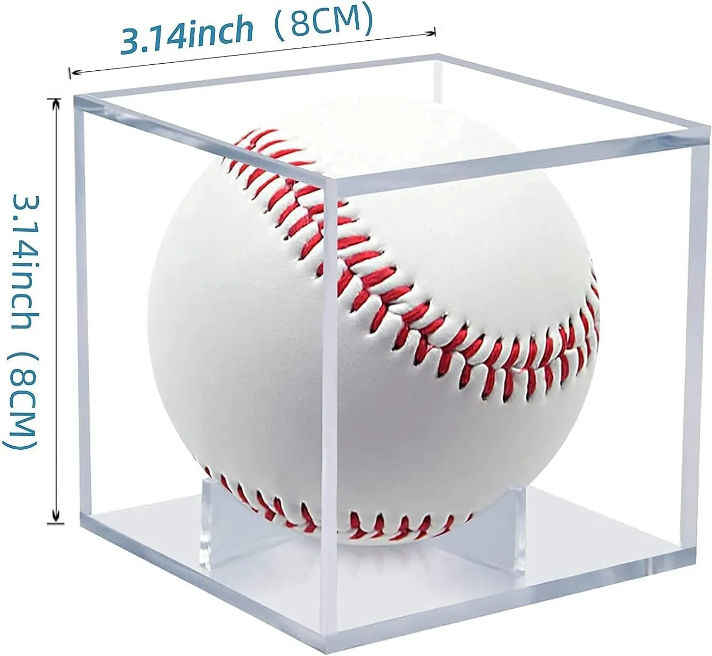 24 Pack Baseball Display Case, UV Protected Acrylic Boxes for Display,Clear Display Case Baseball Cube Memorabilia Showcase Autograph Ball Protector…