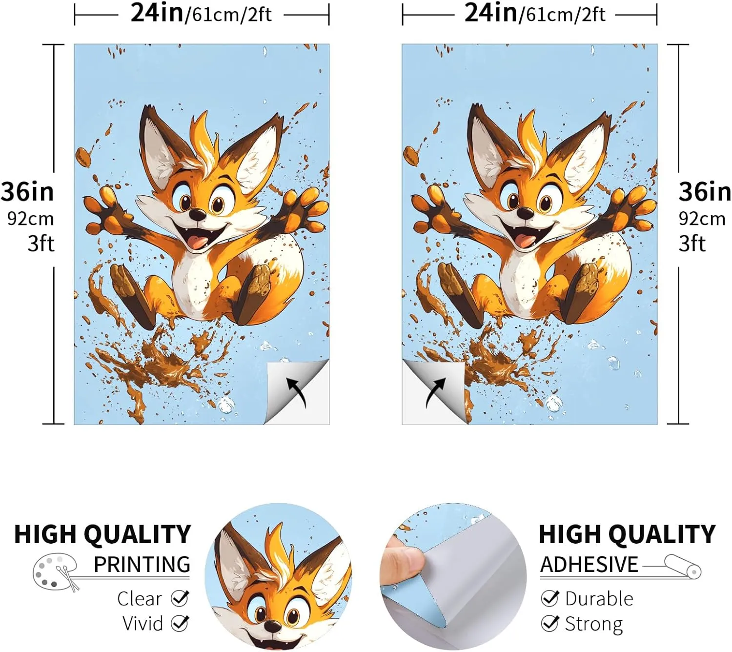 24×36 in Corn Hole Board Decals Decals Stickers Game Vinyl Wraps for Outdoor Events Easy Installation Laminated Weatherproof Game Board Bean Bag Toss Tailgate Backyard Beach Flag
