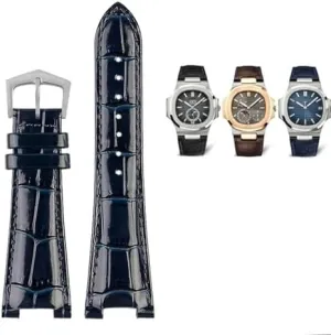 25mm*13mm For Patek Philippe Genuine Leather Watch Belt 5711 5712g Nautilus Watch Strap Special Interface Men Watchbands