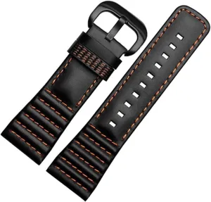 28mm Genuine Leather With Stitches Wrist Watchband Loops For Sevenfriday P3B/01 S2/01 Men Watch Strap