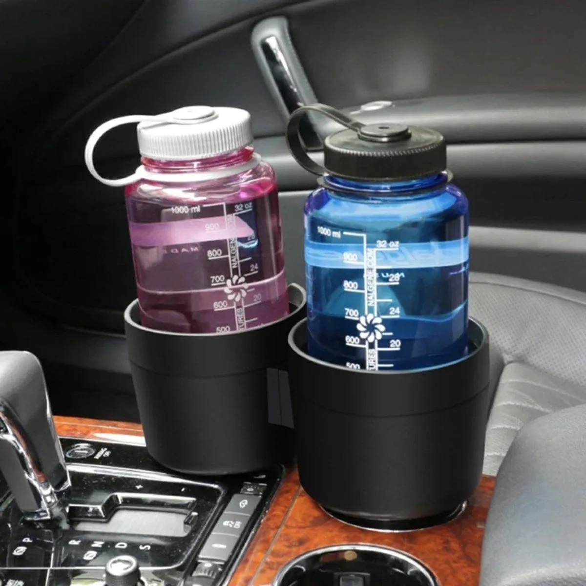 2pcs Car Cup Holder Organiser Dual 2-in-1 Adjustable Drink Holder for Vehicles