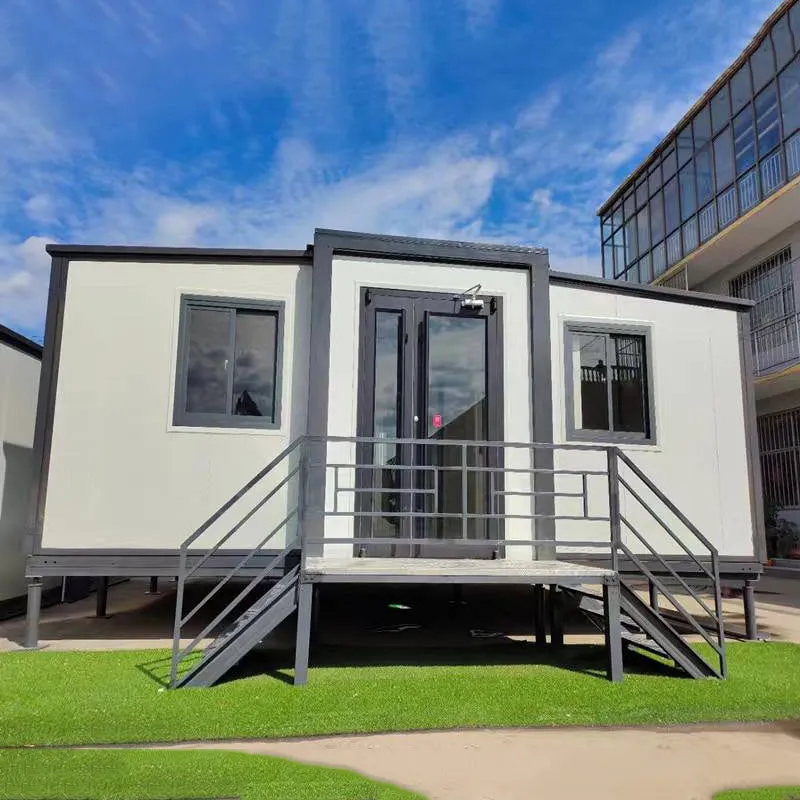3 or 4 Rooms Prefab double wing folding house extensible expandable container house