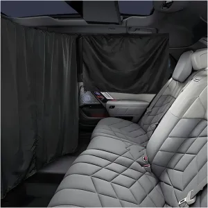 3PCS Car Window Shades, 1 Privacy Divider Curtain and 2 Side Window Covers, Light Blocking Sunshades for Car, Auto Privacy Curtains for Baby Travel Camping Nap Sleeping