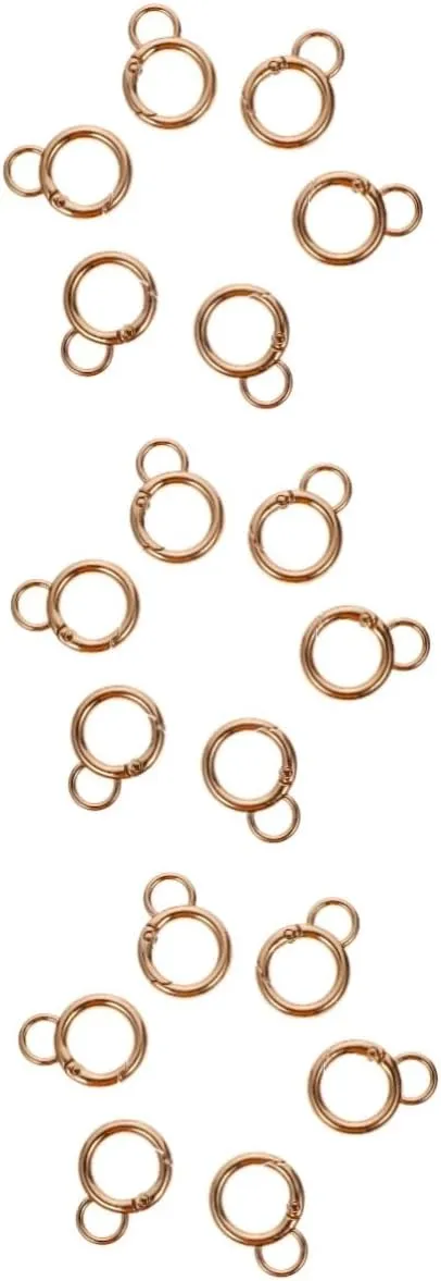 3sets DIY Crafting Kit Metal Snap Hooks Trigger Snap Clips for Bag Suitcase Accessories 6pcs*3