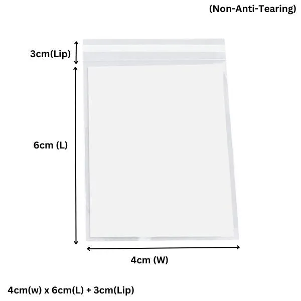 40 x 60mm  30mm OPP Cellophane Resealable Plastic Bags- Get The Best Clear Plastic Poly Bags