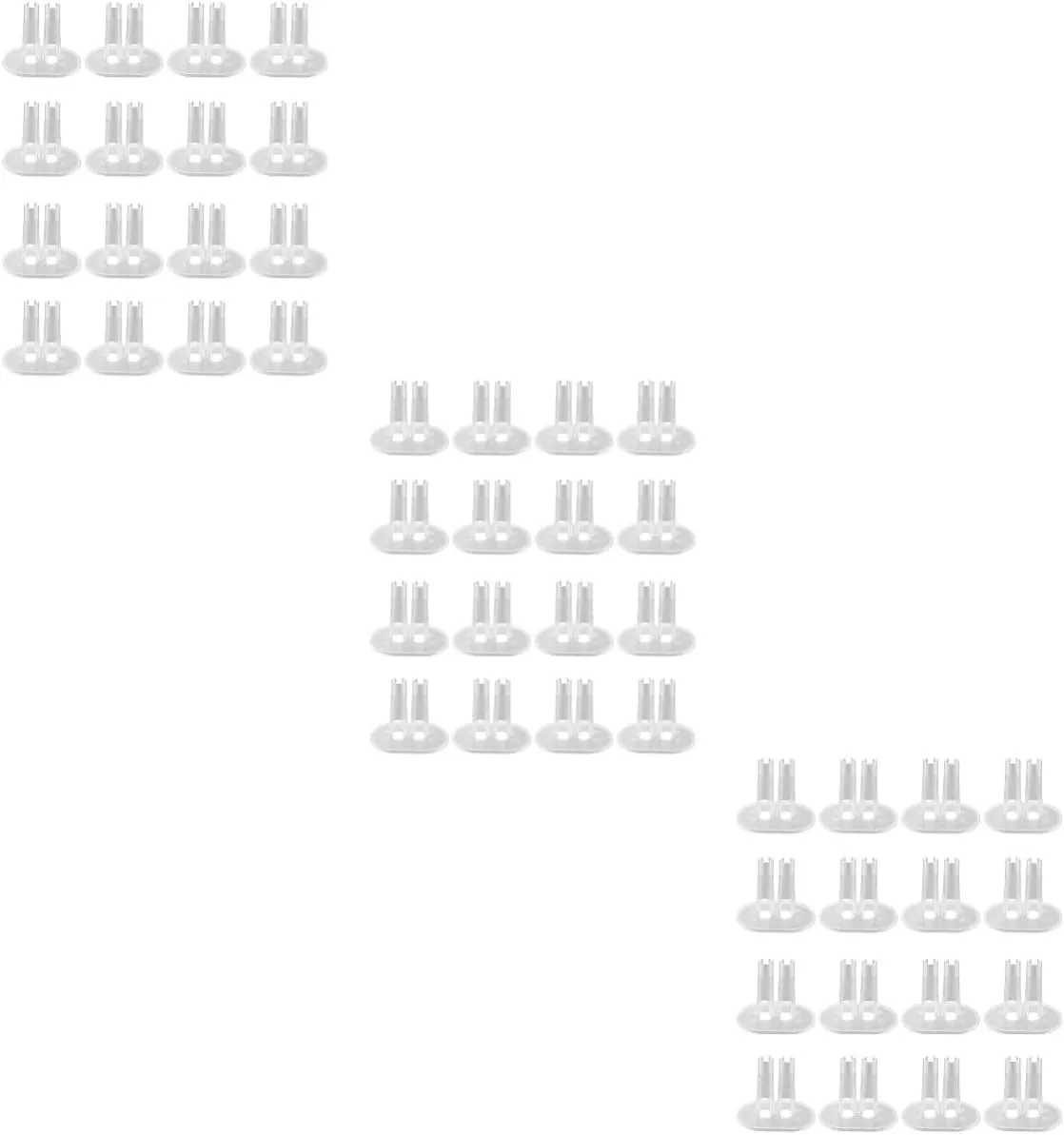 48pcs Doll Display Stands Action Figure Holders Transparent Doll Racks for Showcasing Collecting and Organizing and Accessories