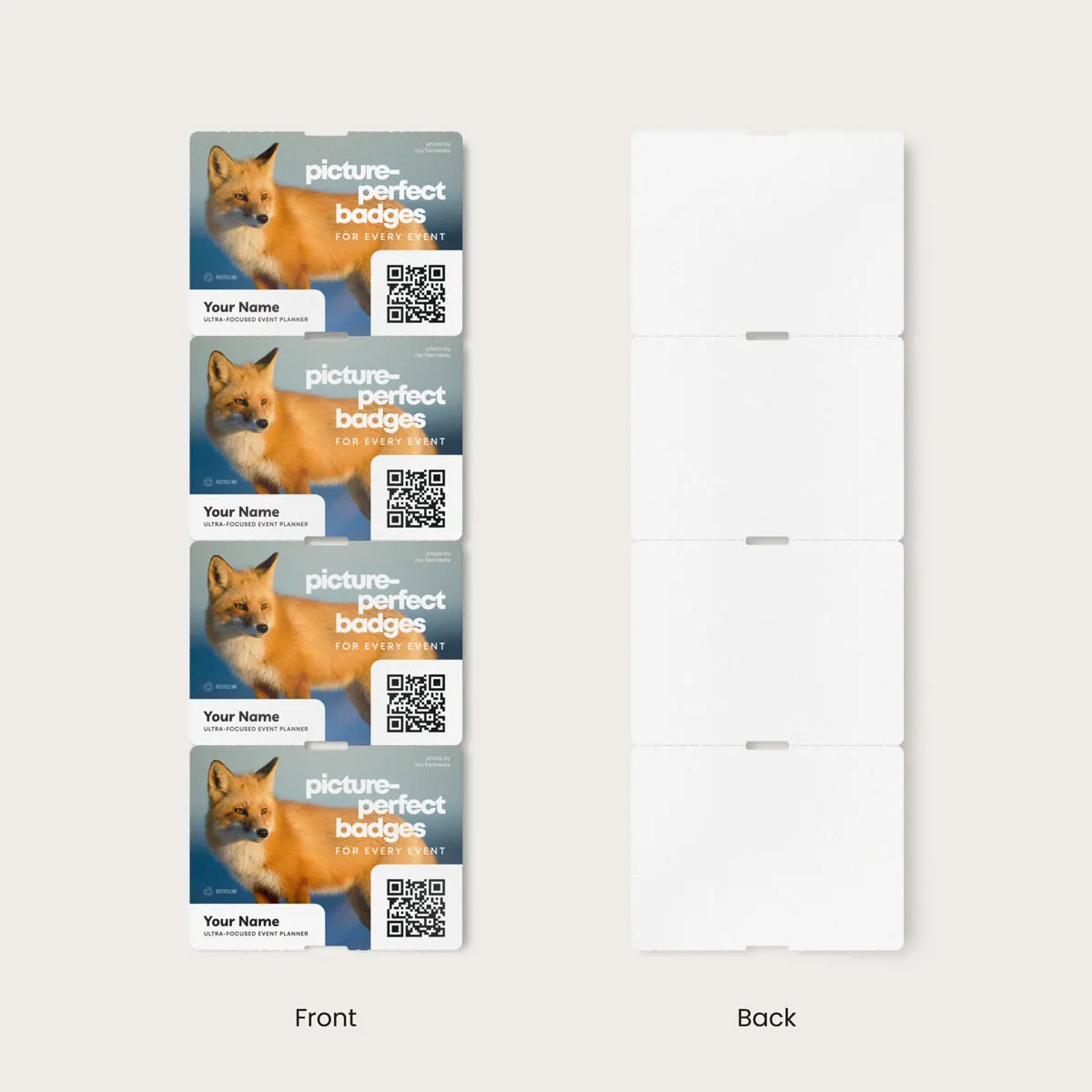 4" x 3" Paper - Custom Event Badges