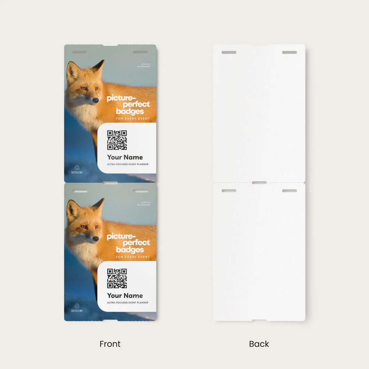 4" x 6" Paper - Custom Event Badges