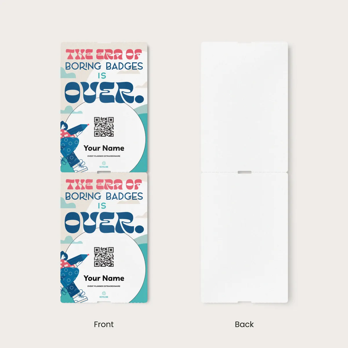 4" x 6" Paper - Custom Event Badges