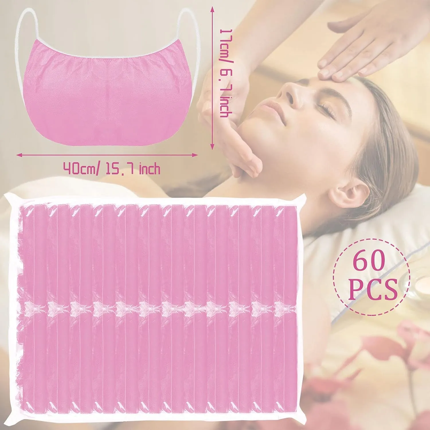 50 Pieces Disposable Bras Disposable Spray Tan for Spray Tanning