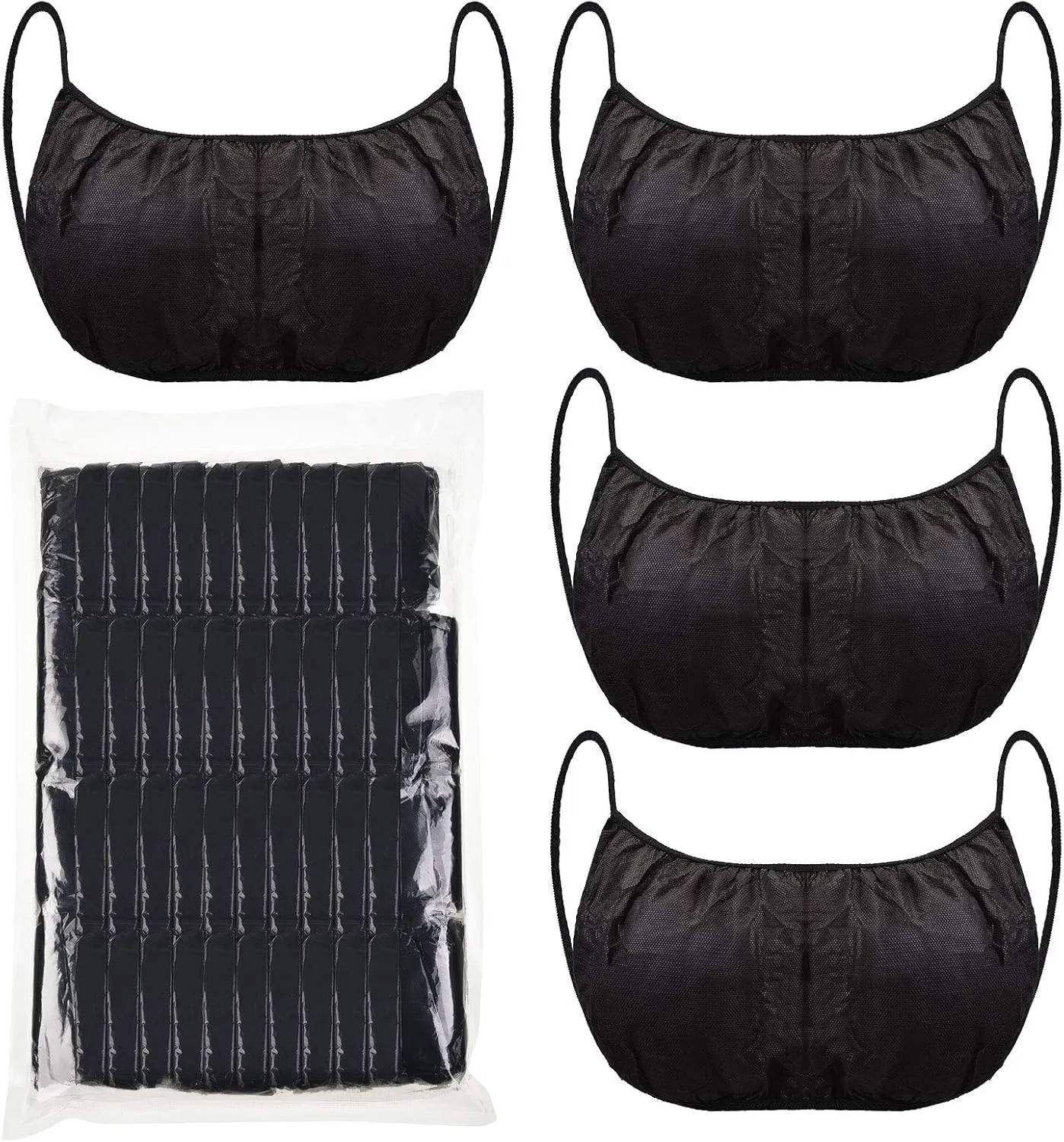 50 Pieces Disposable Bras Disposable Spray Tan for Spray Tanning