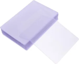 50pcs Card Protector Sleeves Transparent Holders for Photos Postcards Slim Profile Hard Card Protectors Lightweight Compact Design for Easy Storage
