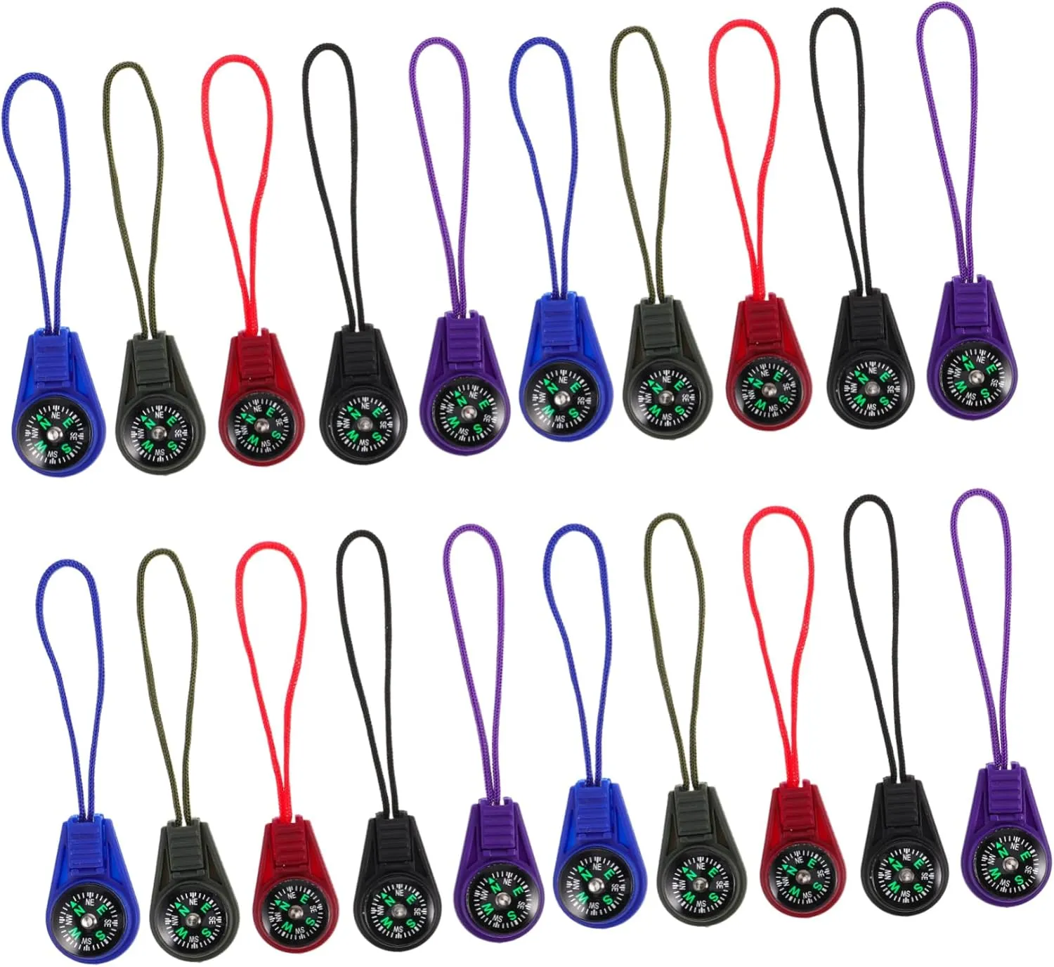 50pcs Portable Compass with Fashionable Lanyard for Boy Girl Accurate Navigation for Hiking Camping and Climbing Plastic Design Easy Access Lightweight and Compact