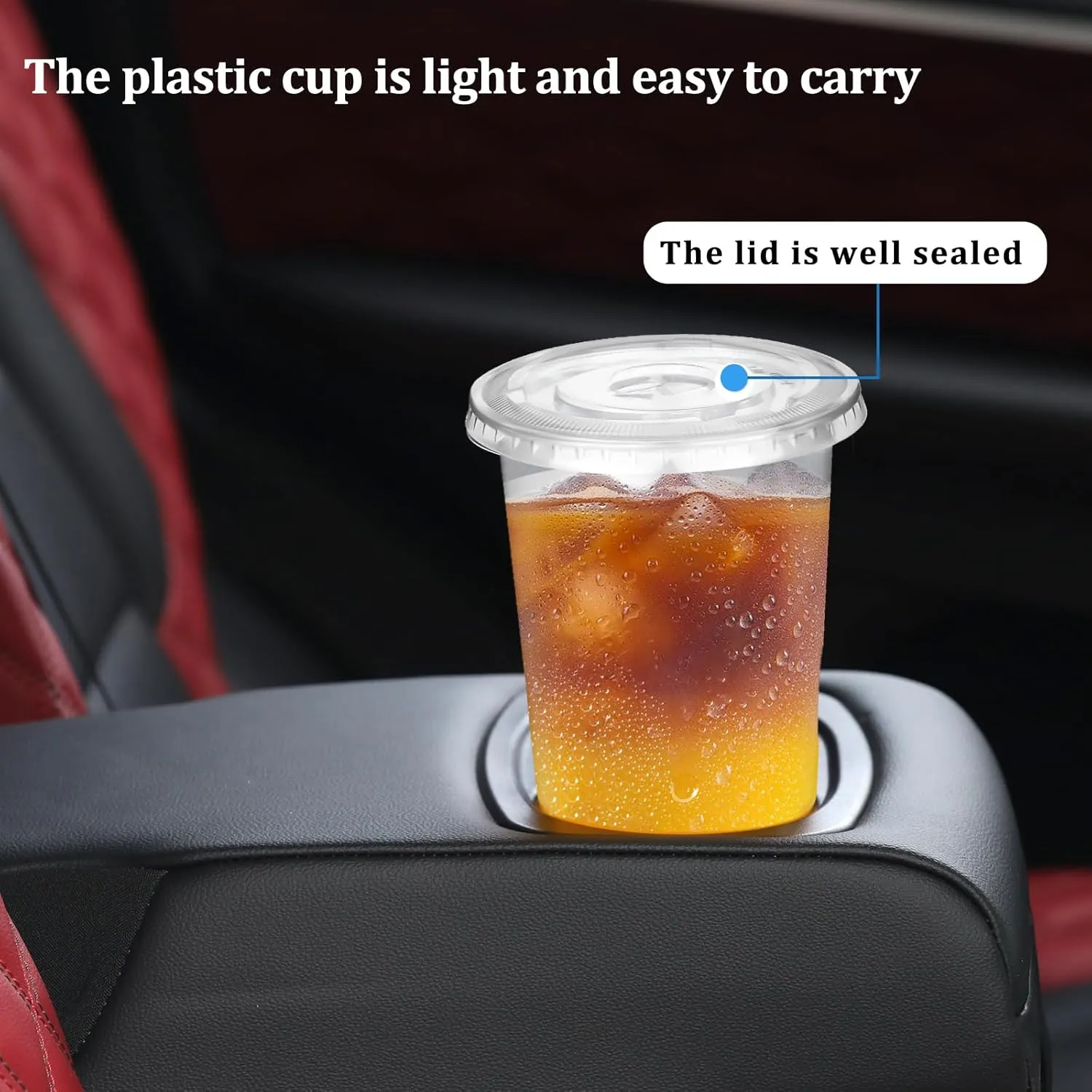 60 Pack 32 oz Clear Plastic Cups, Disposable Plastic Cups with Lids, Plastic Party Cups, Transparent Plastic Cups for Coffee Milkshake Wedding Birthday Party Picnics