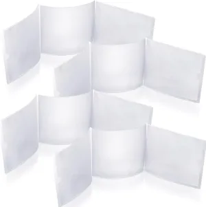 8 Pcs 2025 Mahjong Card Protector Cover Holder Accessories Plastic Clear Large Scorecard Cover Mahjong Sleeve Case Gifts Fit Large Print Size 6 1/8" x4 3/4" (Transparent)