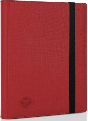 9 Pocket Card Binder,Trading Card binder Holds 432 Side Loading Pocket,Durable PU Cover,Card Collection Binder for MTG, TCG, Baseball,Sports Cards(Red)