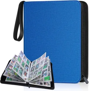 900 Pockets Card Binder, Trading Card Album Display Holder, PU Cover Zip Binder for Cards, Durable Card Holder Album for TCG Game Cards and Sports Cards