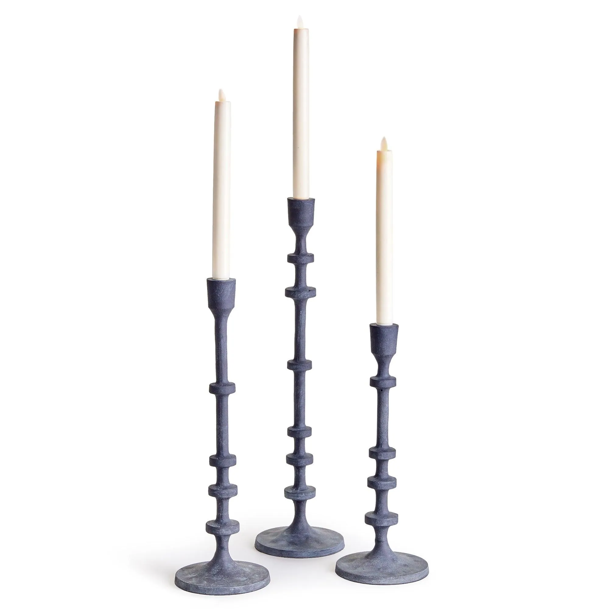 Abacus Taper Holders, Set Of 3