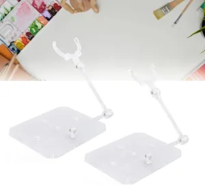 Action Figure Stand, 20 Sets 6 Inch Figure Holder Display Acrylic Figure Stand For 6Inch Dolls Adjustable Action Figure Display Stands 9.5x7.5cm