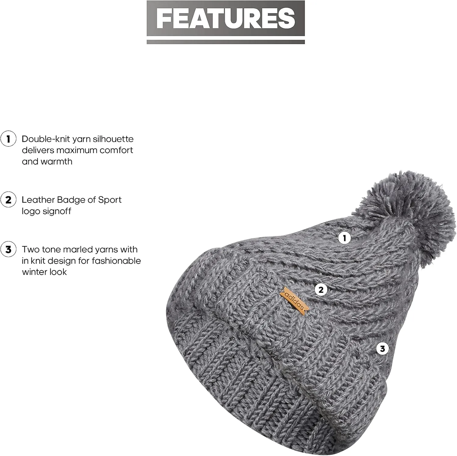 adidas Women's Twilight Ballie Beanie, Discontinued