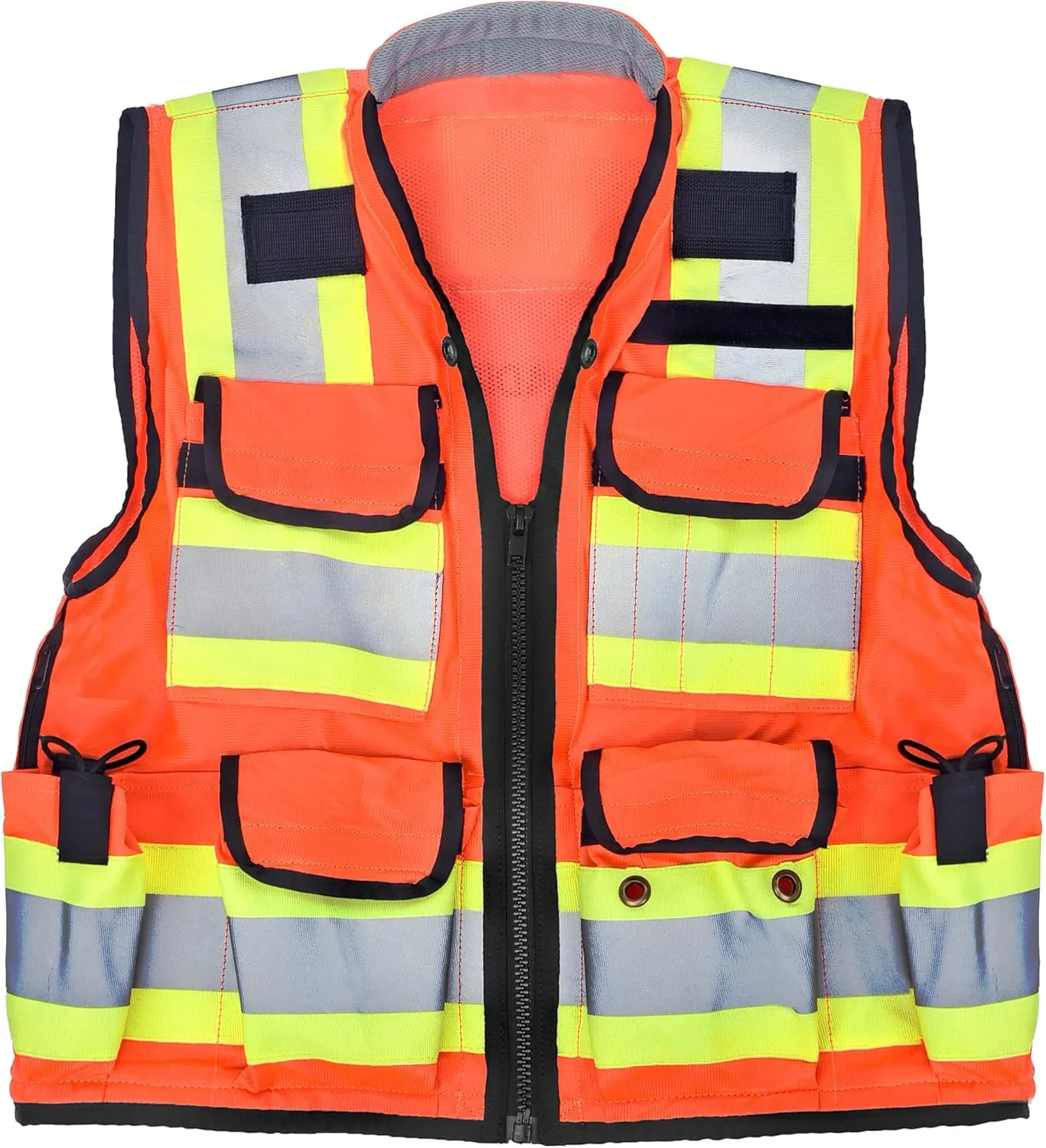 AdirPro Surveyor Safety Vest with Pockets - High visibility Reflective Construction Vest