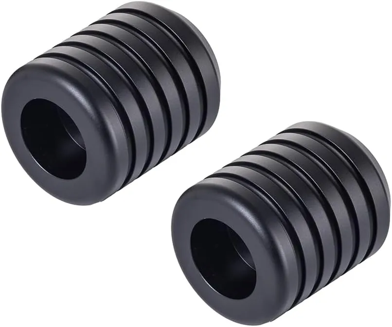 Advanblack ProTek Machined Crash Bar Sliders Decorative Wheel Rotatable End For Front Engine Guard Rear Saddlebag Guards (Black CNC)