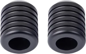 Advanblack ProTek Machined Crash Bar Sliders Decorative Wheel Rotatable End For Front Engine Guard Rear Saddlebag Guards (Black CNC)
