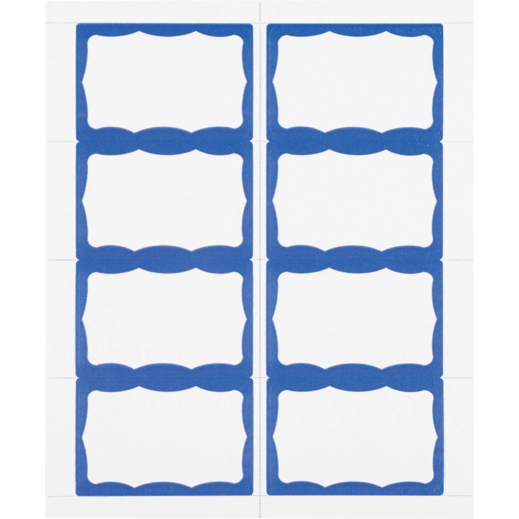 Advantus Color Border Adhesive Name Badges