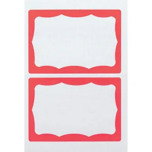 Advantus Color Border Adhesive Name Badges
