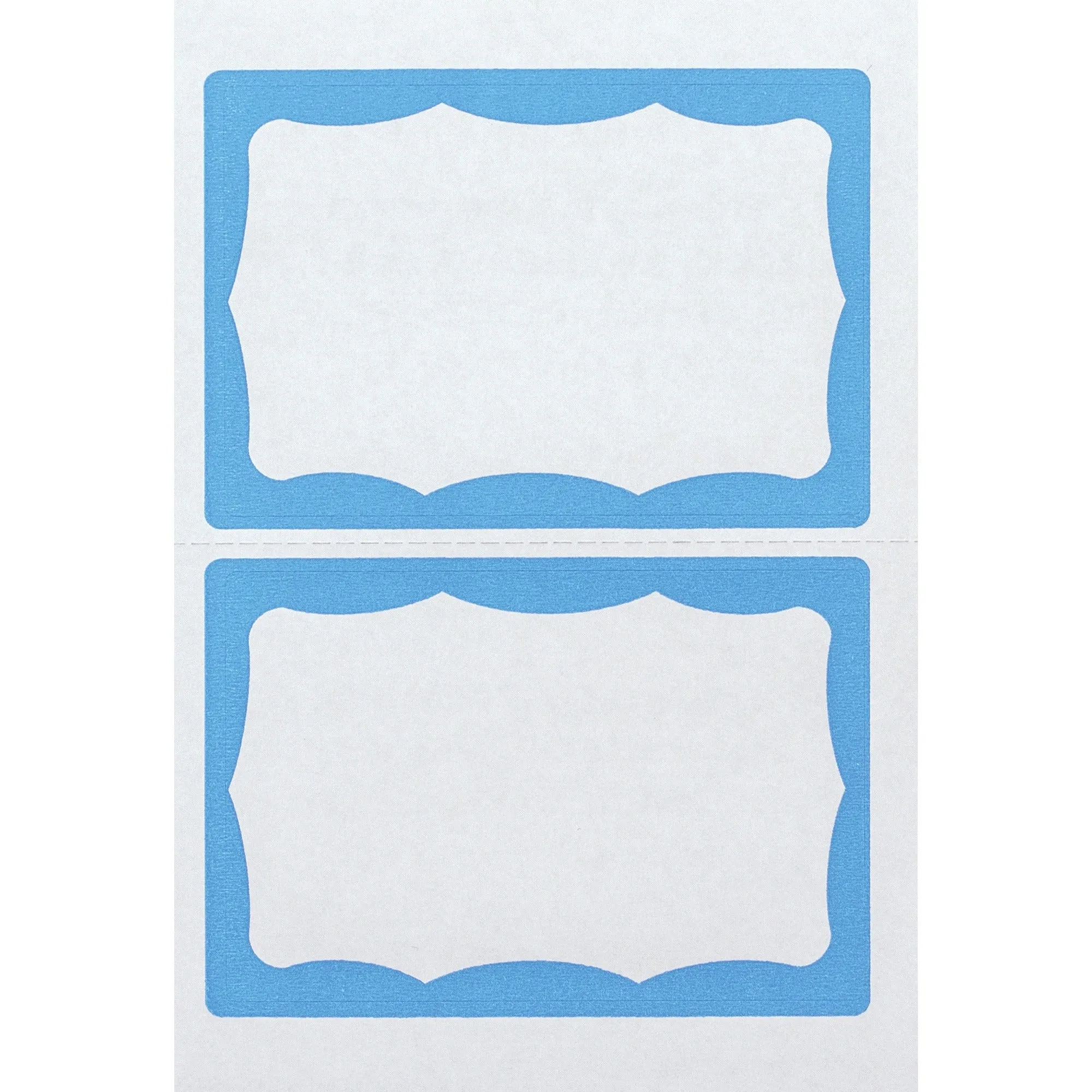 Advantus Color Border Adhesive Name Badges