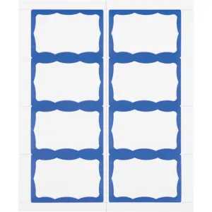 Advantus Color Border Adhesive Name Badges
