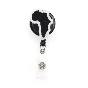 Africa Badge Reel/ Keychain