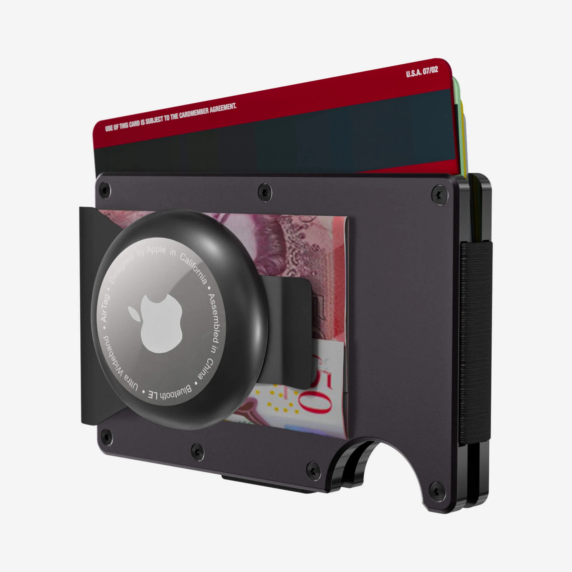AirTag Money Clip Wallet (Phantom Black)