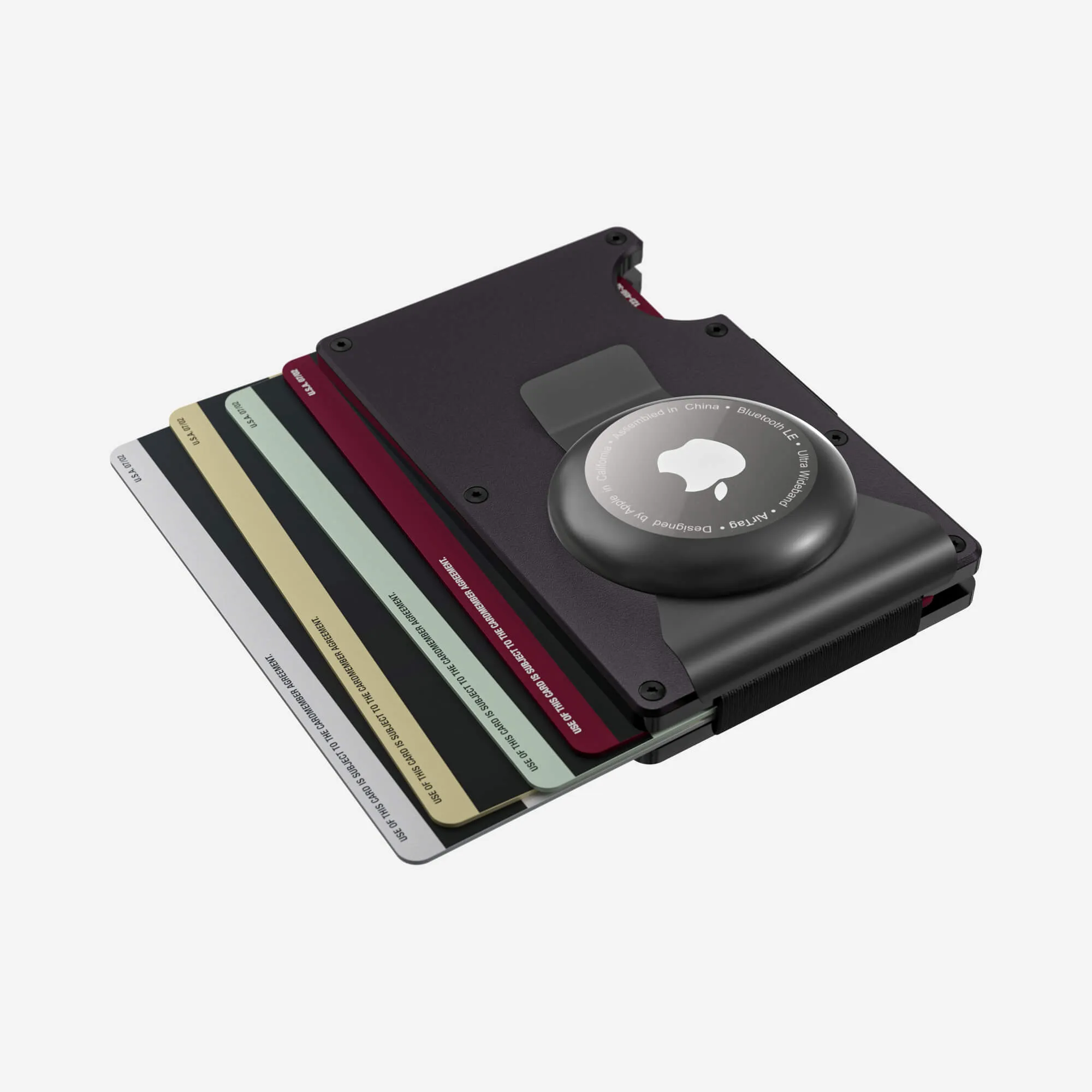 AirTag Money Clip Wallet (Phantom Black)