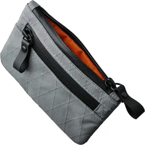 ALPAKA Zip Pouch Slate Grey X-Pac - RFID-Blocking Small Cash and Card Zip Wallet with Carbon Neutral, Weatherproof Fabrics, YKK Zipper, EDC Pouch for Men Travel