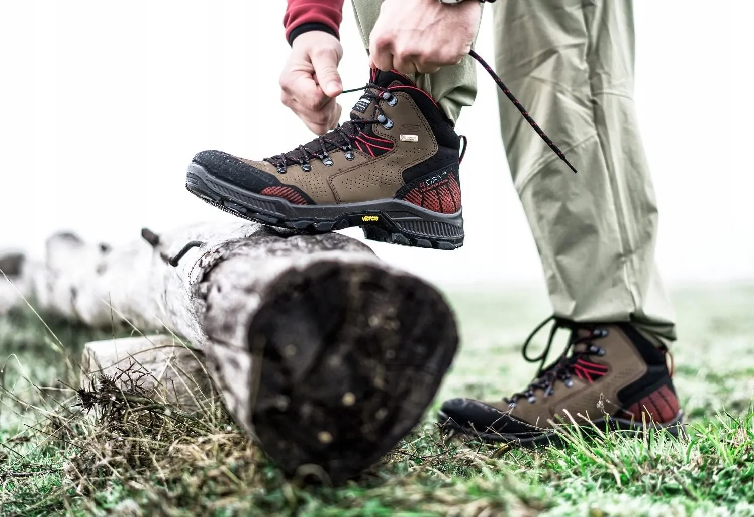 Alpina HELIOS Premium Men's Hiking Work Boots | Waterproof | Full Leather Trekking Shoes | Breathable eVent Membrane | Vibram | Made in Europe