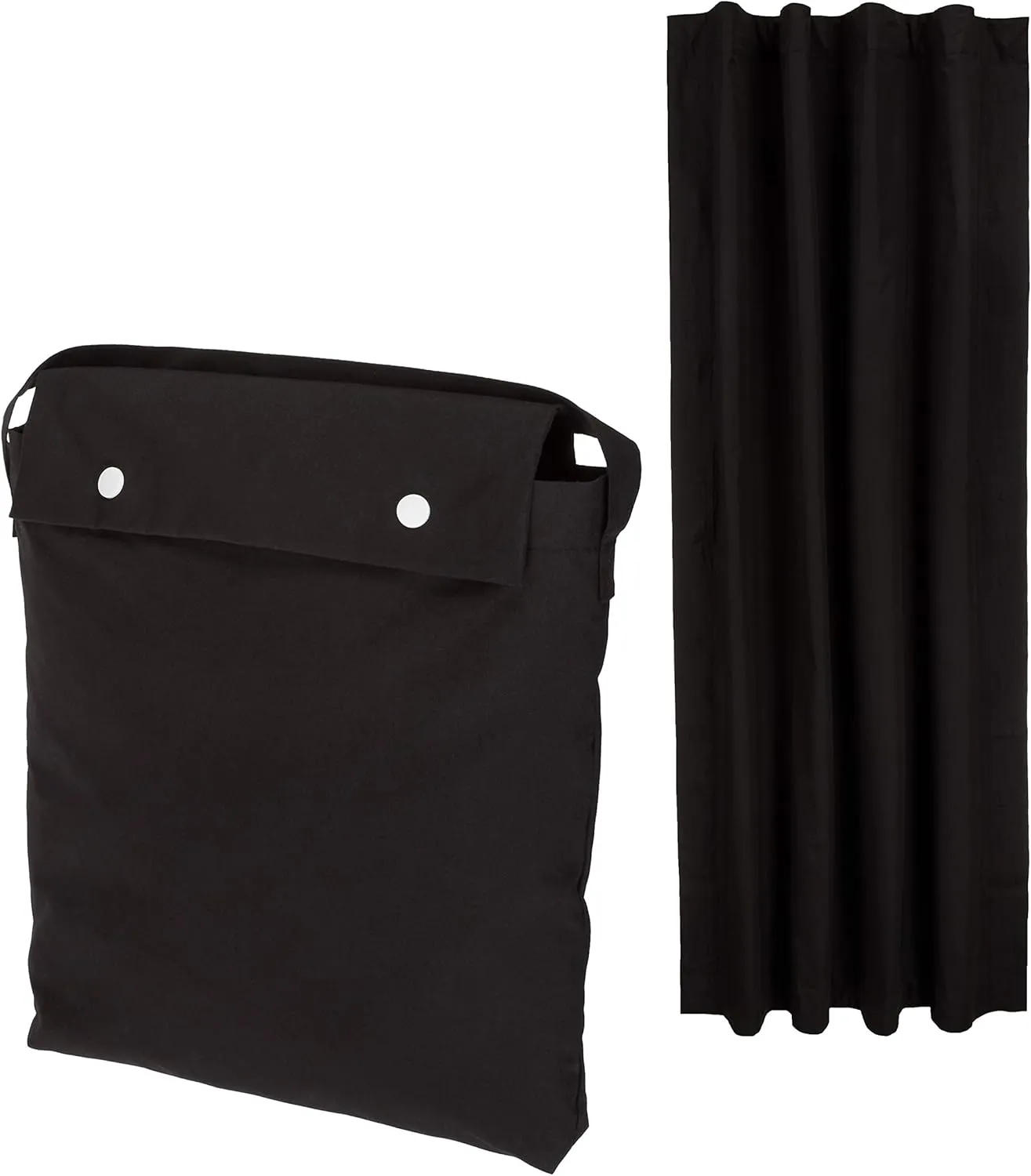 Amazon Basics Portable Blackout Curtain Shade with Suction Cups, 50" x 78", 1-Pack, Black