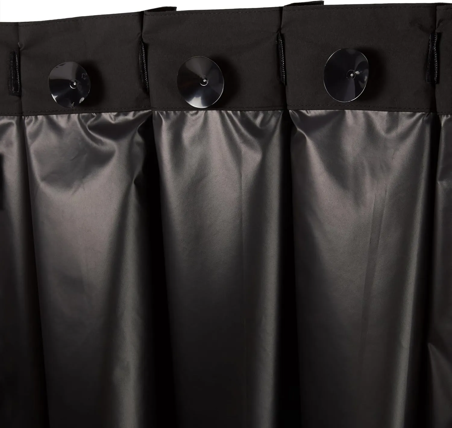 Amazon Basics Portable Blackout Curtain Shade with Suction Cups, 50" x 78", 1-Pack, Black