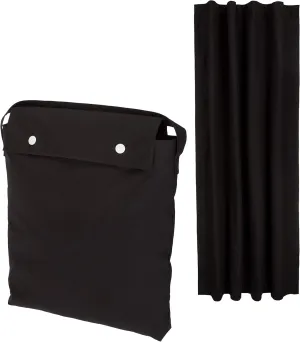 Amazon Basics Portable Blackout Curtain Shade with Suction Cups, 50" x 78", 1-Pack, Black